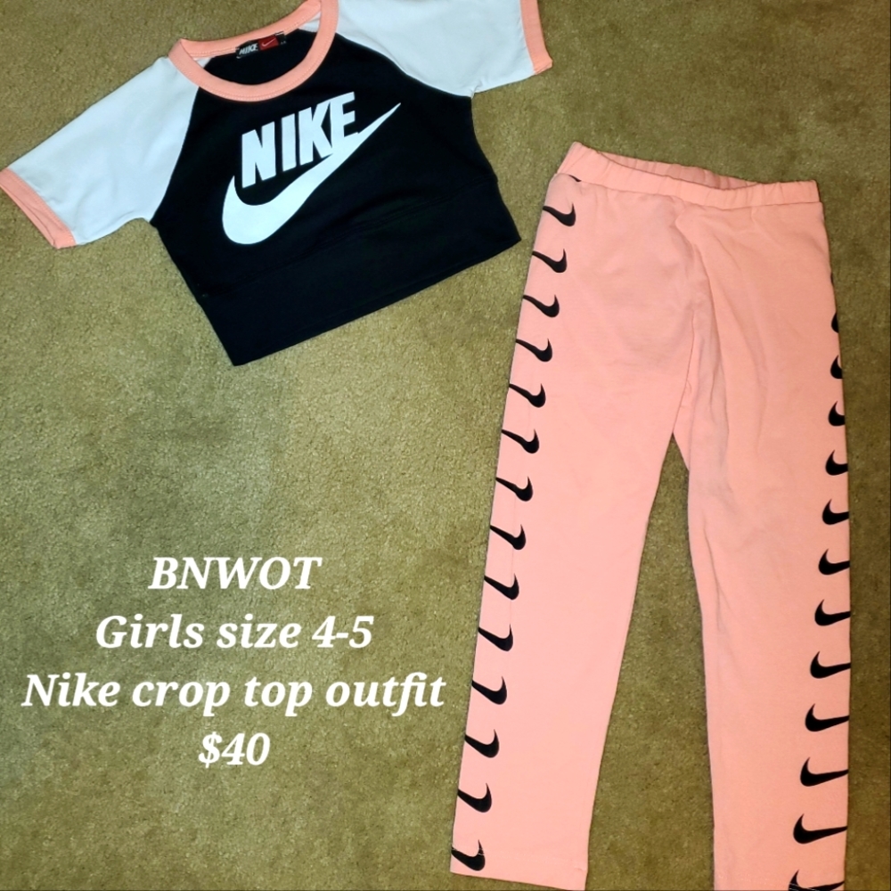 Girls Nike crop outfit